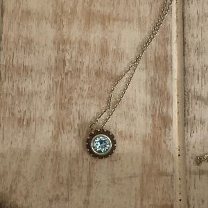 Brighton light blue pendant necklace